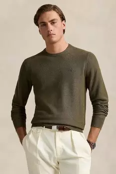 Хлопковый свитер Polo Ralph Lauren, зеленый