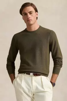 Хлопковый свитер Polo Ralph Lauren, зеленый