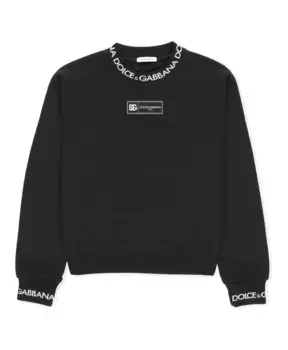 Хлопковый свитер R Dolce & Gabbana, черный