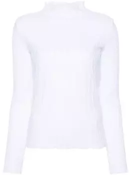 Хлопковый свитер Roberto Collina, белый