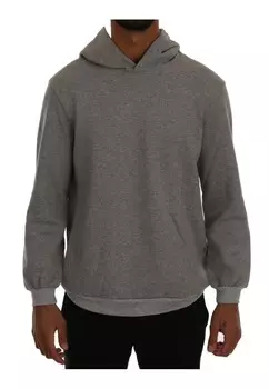 Хлопковый свитер с капюшоном Daniele Alessandrini, серый