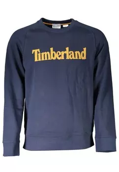 Хлопковый свитер с логотипом Timberland, синий