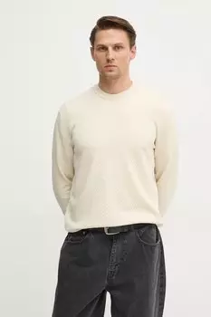 Хлопковый свитер Sisley, бежевый