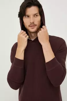 Хлопковый свитер Sisley, бордовый