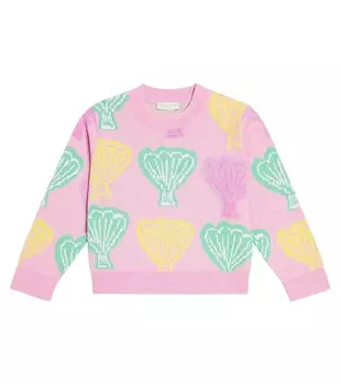 Хлопковый свитер Stella Mccartney Kids, мультиколор