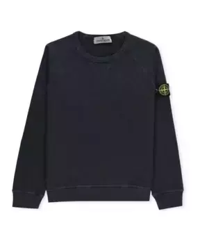 Хлопковый свитер Stone Island, синий