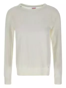 Хлопковый свитер Sun68, белый