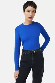 Хлопковый свитер Supima Jigsaw, синий