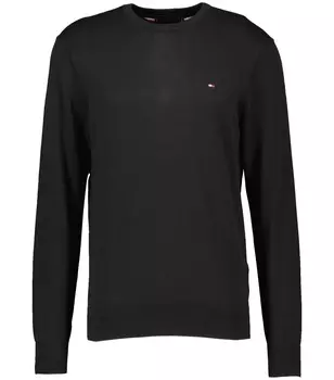 Хлопковый свитер Tommy Hilfiger, черный