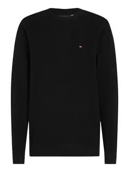 Хлопковый свитер Tommy Hilfiger, черный
