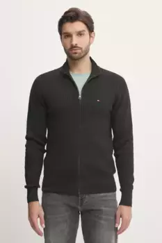 Хлопковый свитер Tommy Hilfiger, черный