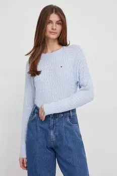 Хлопковый свитер Tommy Hilfiger, синий