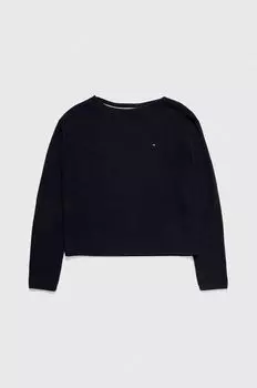 Хлопковый свитер Tommy Hilfiger, темно-синий