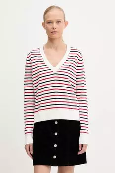 Хлопковый свитер Tommy Jeans, белый