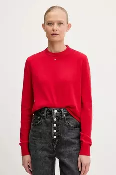Хлопковый свитер Tommy Jeans, красный