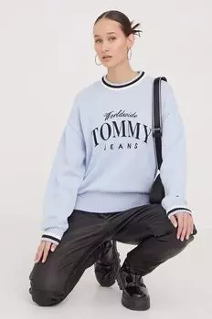 Хлопковый свитер Tommy Jeans, синий