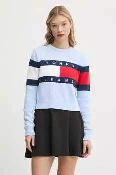 Хлопковый свитер Tommy Jeans, синий