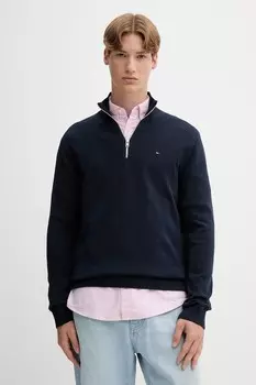 Хлопковый свитер Tommy Jeans, темно-синий