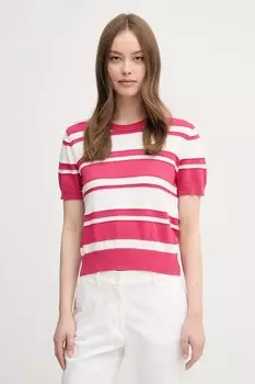 Хлопковый свитер United Colors Of Benetton, розовый