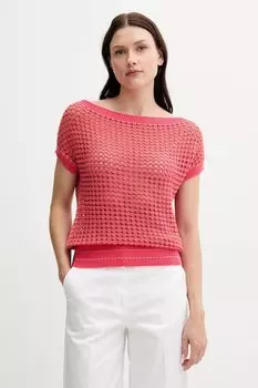 Хлопковый свитер United Colors Of Benetton, розовый