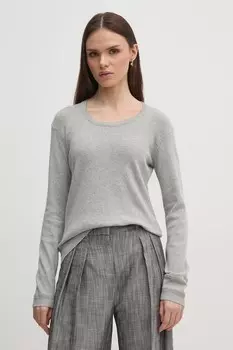 Хлопковый свитер United Colors Of Benetton, серый