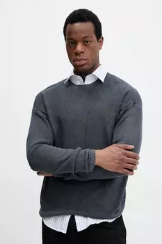 Хлопковый свитер United Colors Of Benetton, темно-синий