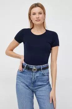 Хлопковый свитер United Colors of Benetton, темно-синий