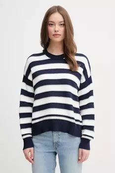 Хлопковый свитер United Colors Of Benetton, темно-синий