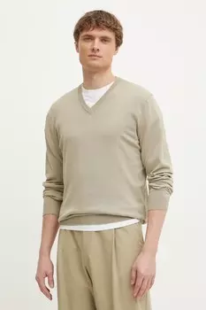 Хлопковый свитер United Colors Of Benetton, зеленый