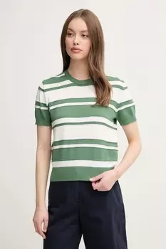 Хлопковый свитер United Colors Of Benetton, зеленый