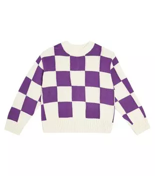 Хлопковый свитер в клетку gertina Molo, мультиколор