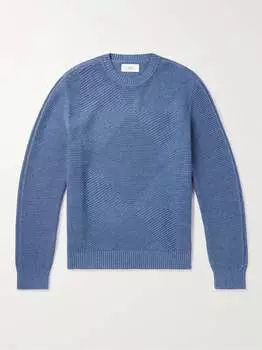 Хлопковый свитер в рубчик Mr P., синий