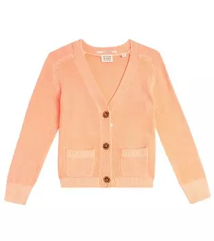 Хлопковый свитер вафельной вязки Scotch & Soda, розовый