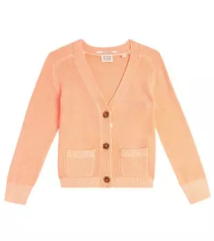 Хлопковый свитер вафельной вязки Scotch & Soda, розовый