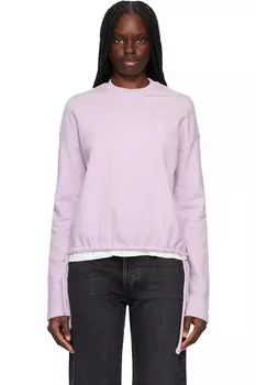 Хлопковый свитшот Ami de Coeur Ami Paris, цвет lilac