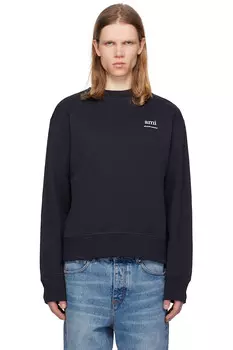 Хлопковый свитшот Ami Paris, синий