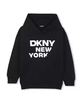 Хлопковый свитшот DKNY, чёрный
