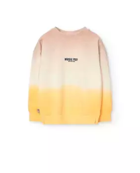 Хлопковый свитшот для мальчиков с круглым вырезом Boboli, многоцветный