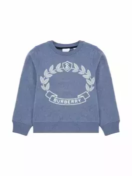 Хлопковый свитшот Oak Leaf Burberry, синий