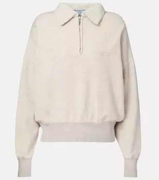Хлопковый свитшот Prada, Naturale