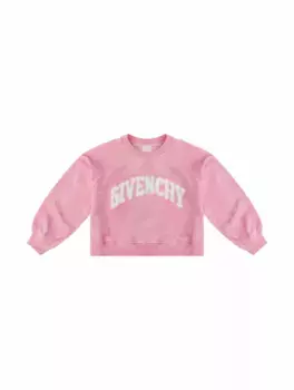 Хлопковый свитшот с логотипом Givenchy, розовый