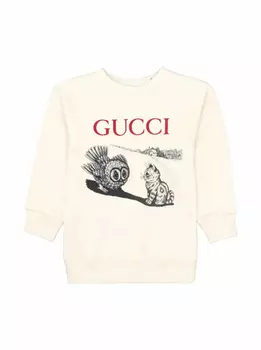 Хлопковый свитшот с принтом Gucci