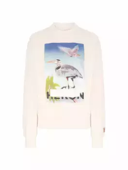 Хлопковый свитшот с принтом Heron Preston, мультиколор