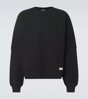 Хлопковый свитшот Saint Laurent, черный