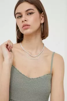 Хлопковый топ Abercrombie & Fitch, зеленый