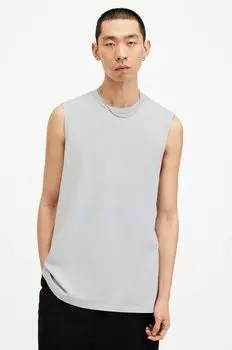 Хлопковый топ AllSaints, серый