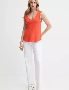 Хлопковый топ American Vintage, красный