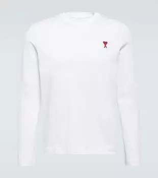 Хлопковый топ ami de cur Ami Paris, белый