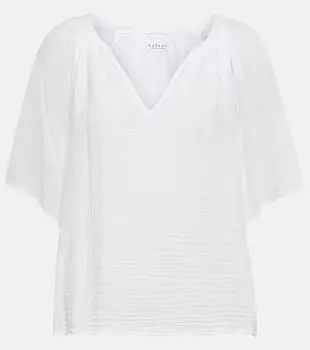 Хлопковый топ Belle VELVET, белый