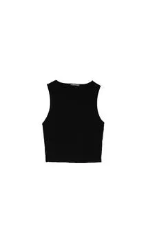 Хлопковый топ без рукавов Stradivarius
